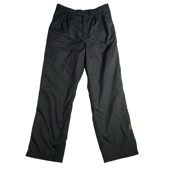 FootJoy DryJoys Golf Pants Mens L Black Snap Side Waterproof Rain Adjustable - Picture 1 of 10